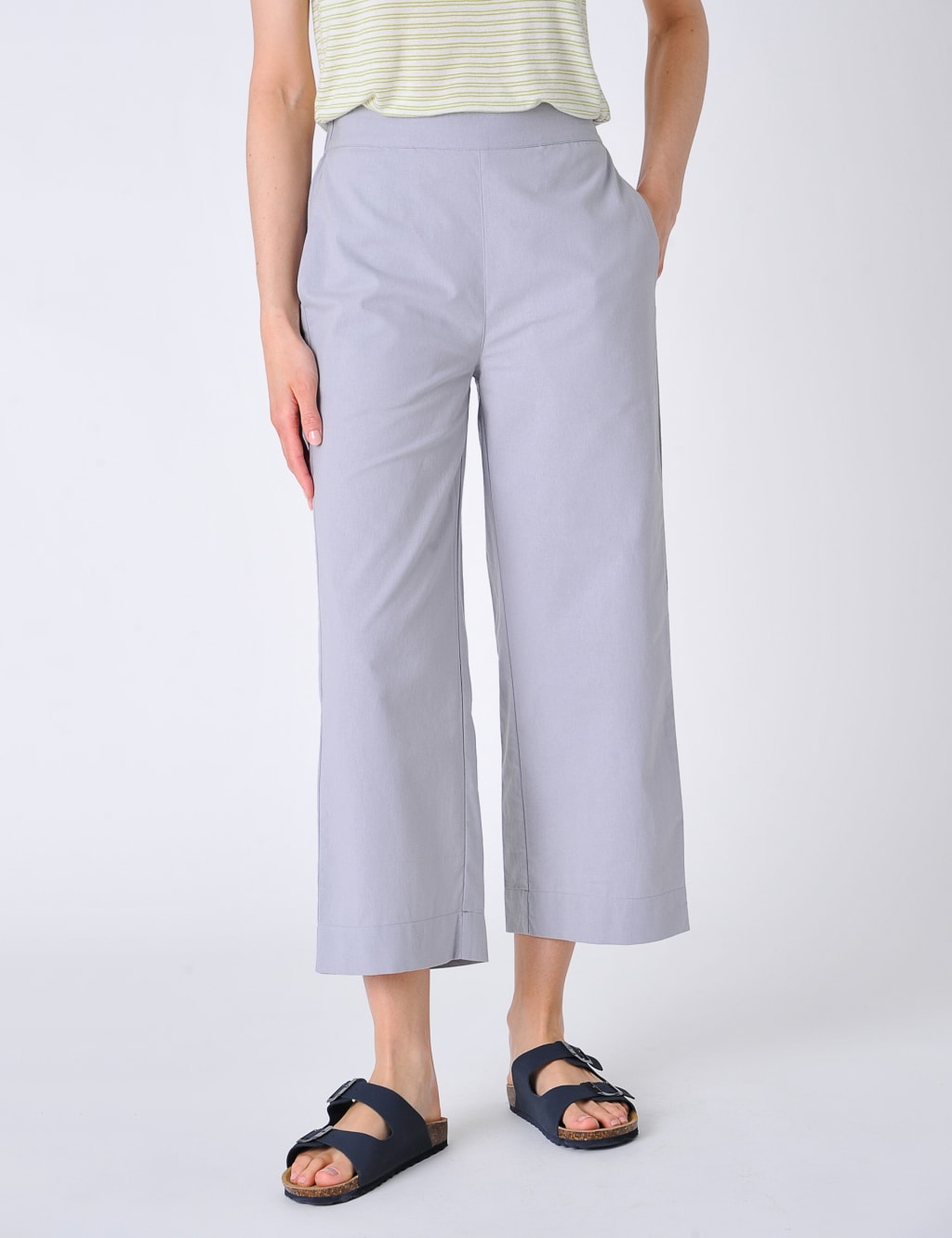 Pure Cotton Pull On Flared Culottes image 3