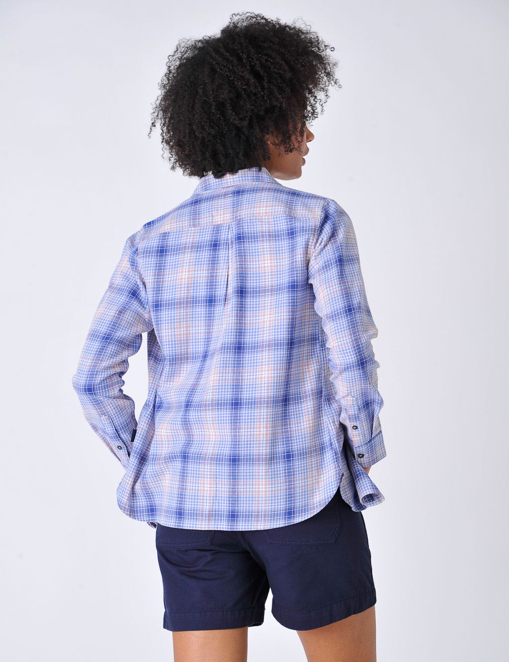 Brushed Pure Cotton Checked Shirt image 3