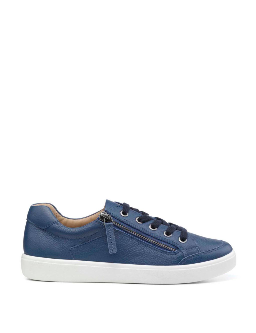 Chase II Wide Fit Leather Metallic Trainers image 1