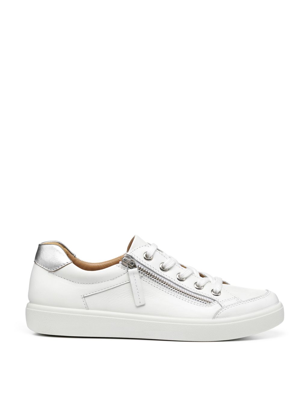 Chase II Wide Fit Leather Metallic Trainers