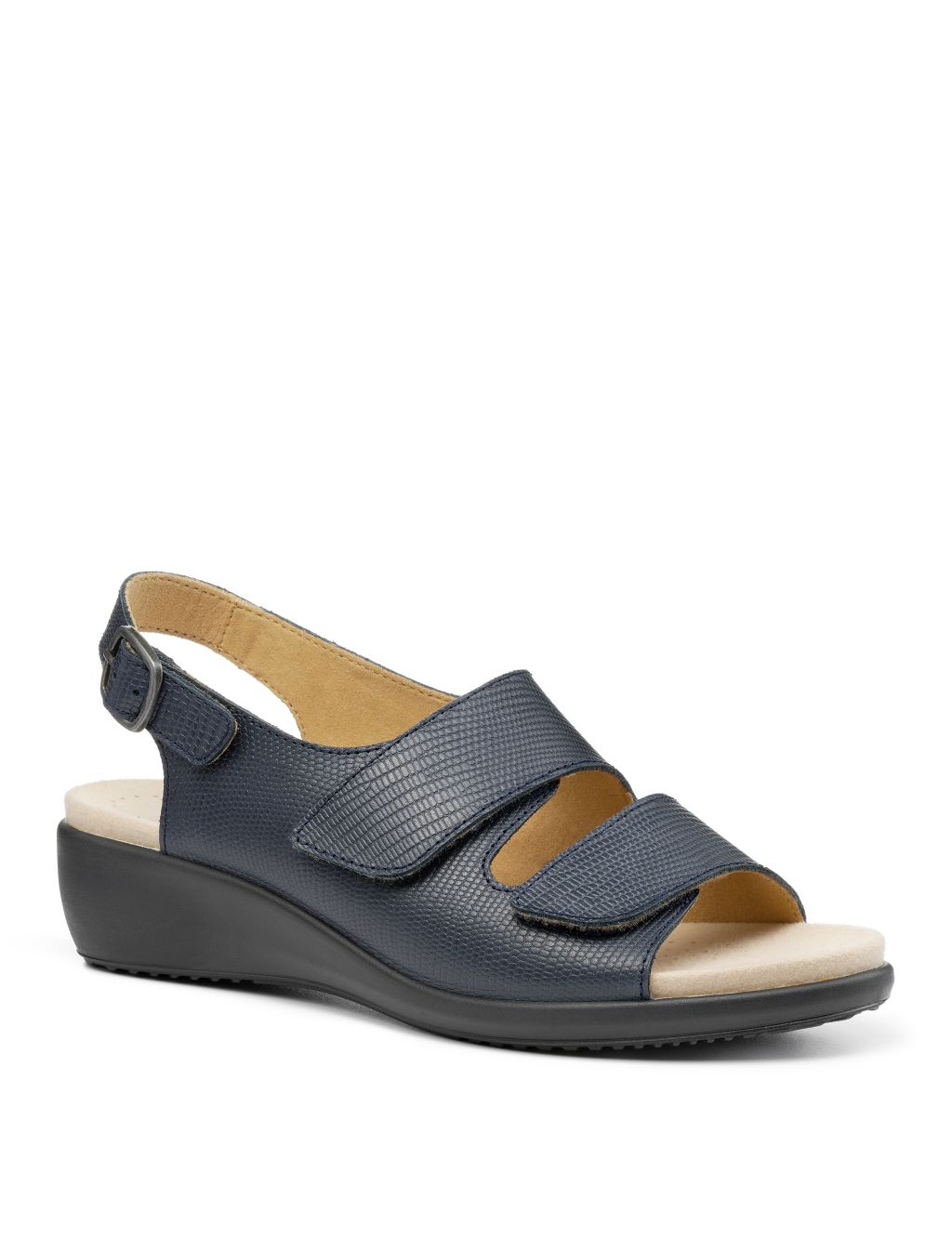 Easy II Wide Fit Leather Wedge Sandals image 3