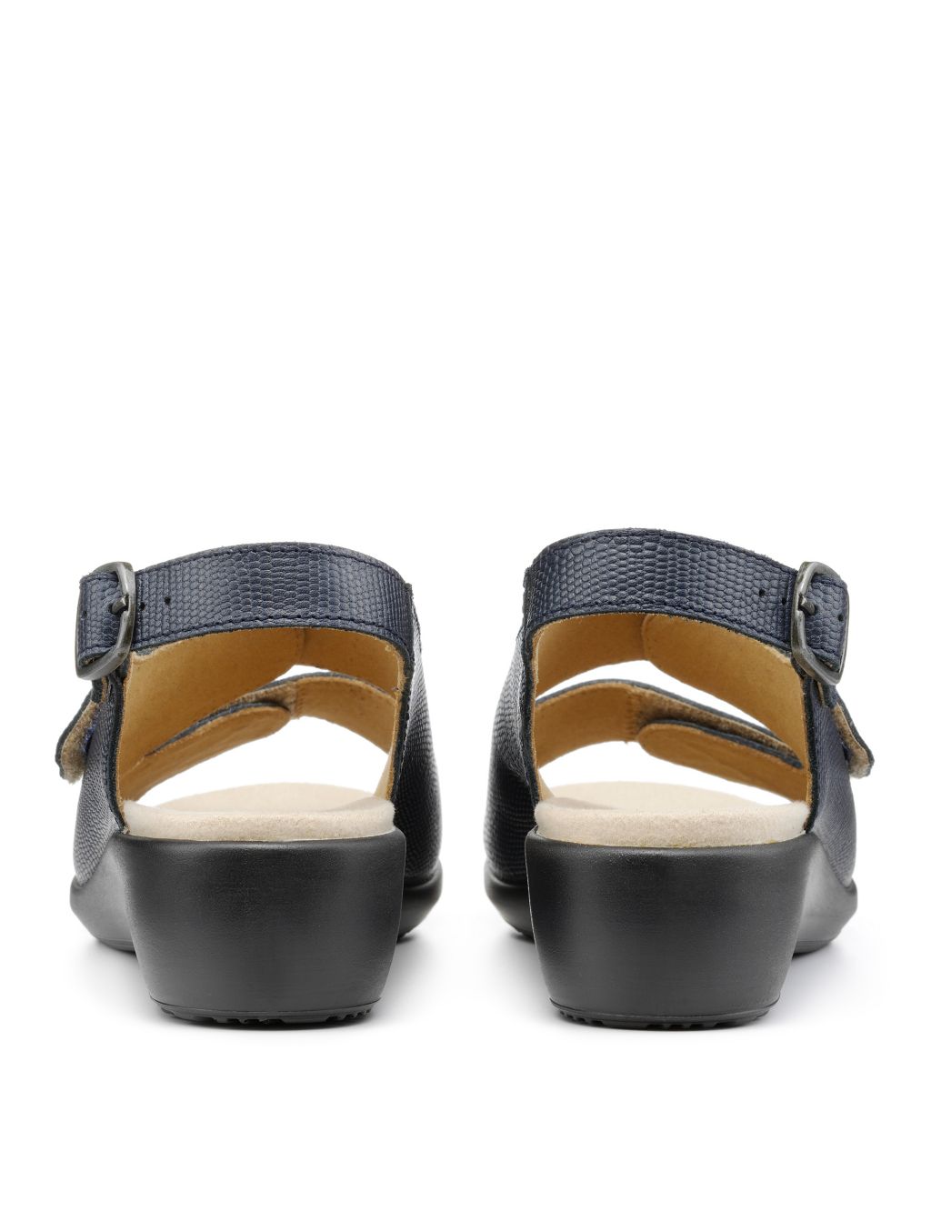 Easy II Wide Fit Leather Wedge Sandals image 4