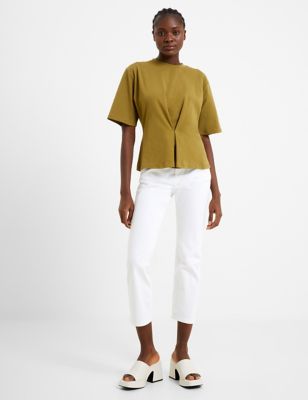 Buy Cotton Rich Relaxed Peplum Top | French Connection | M&S
