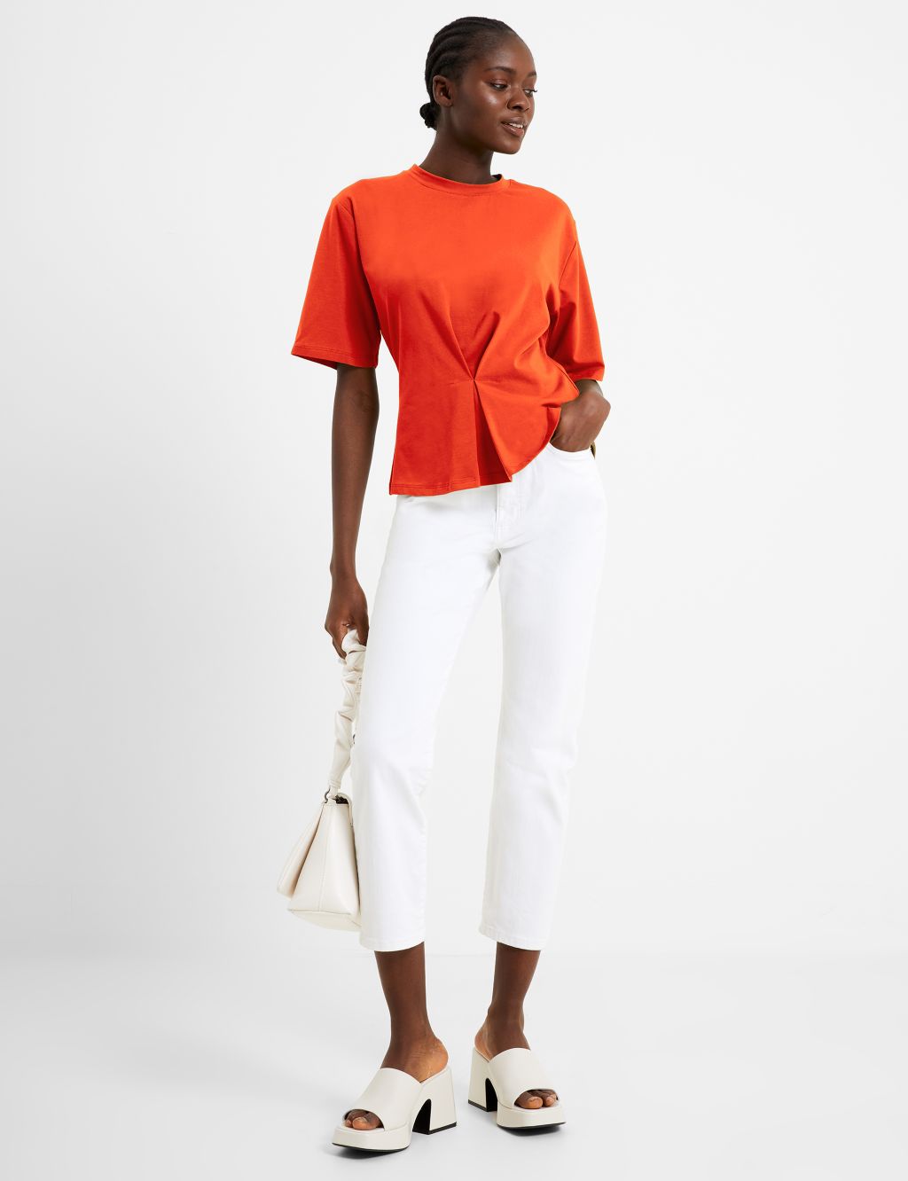 Cotton Rich Relaxed Peplum Top image 1