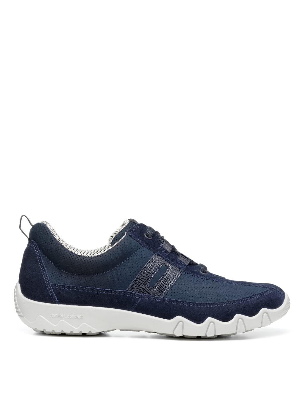 Leanne Wide Fit Suede Lace Up Trainers image 1