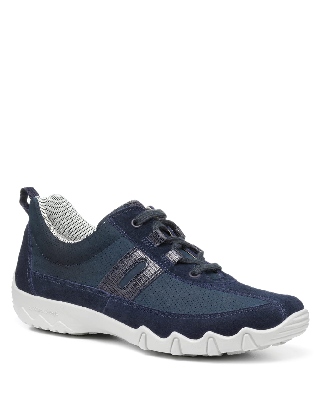 Leanne Wide Fit Suede Lace Up Trainers image 2