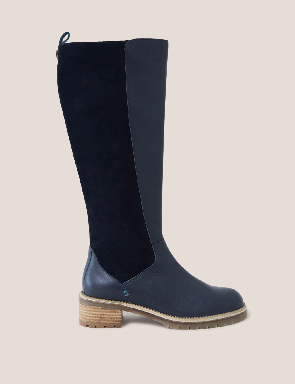 Knee length 2025 navy boots