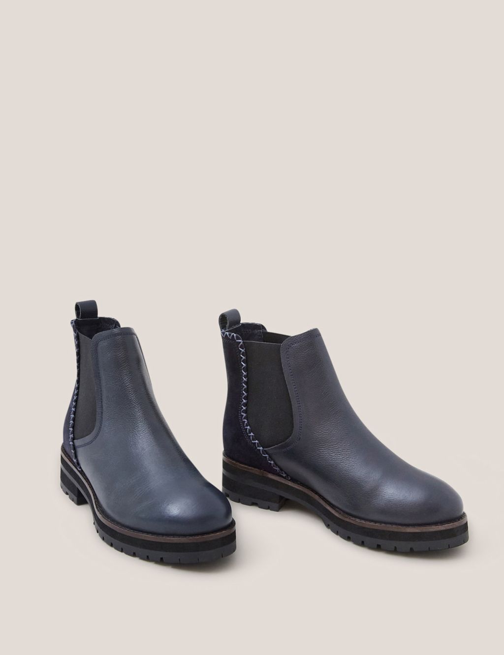 Wide Fit Leather Chelsea Boots image 2