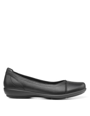 Robyn Leather Flat Ballet Pumps | Hotter | M&S