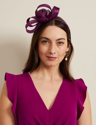 Phase Eight Womens Flower Headband - Purple, Purple