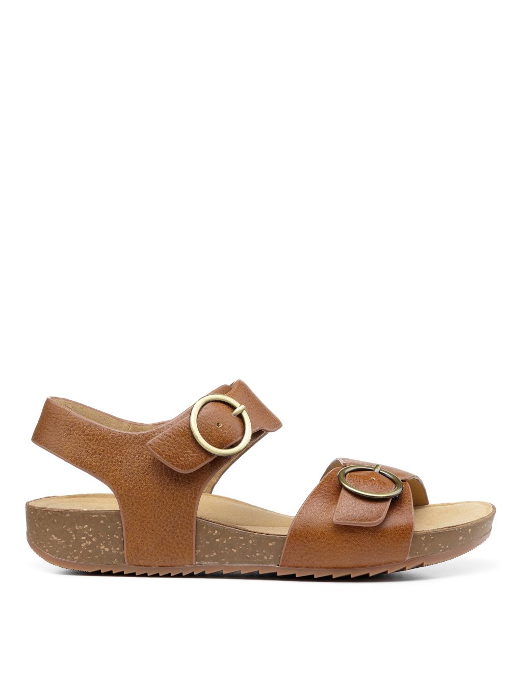 Tourist Wide Fit Leather Wedge Sandals image 1