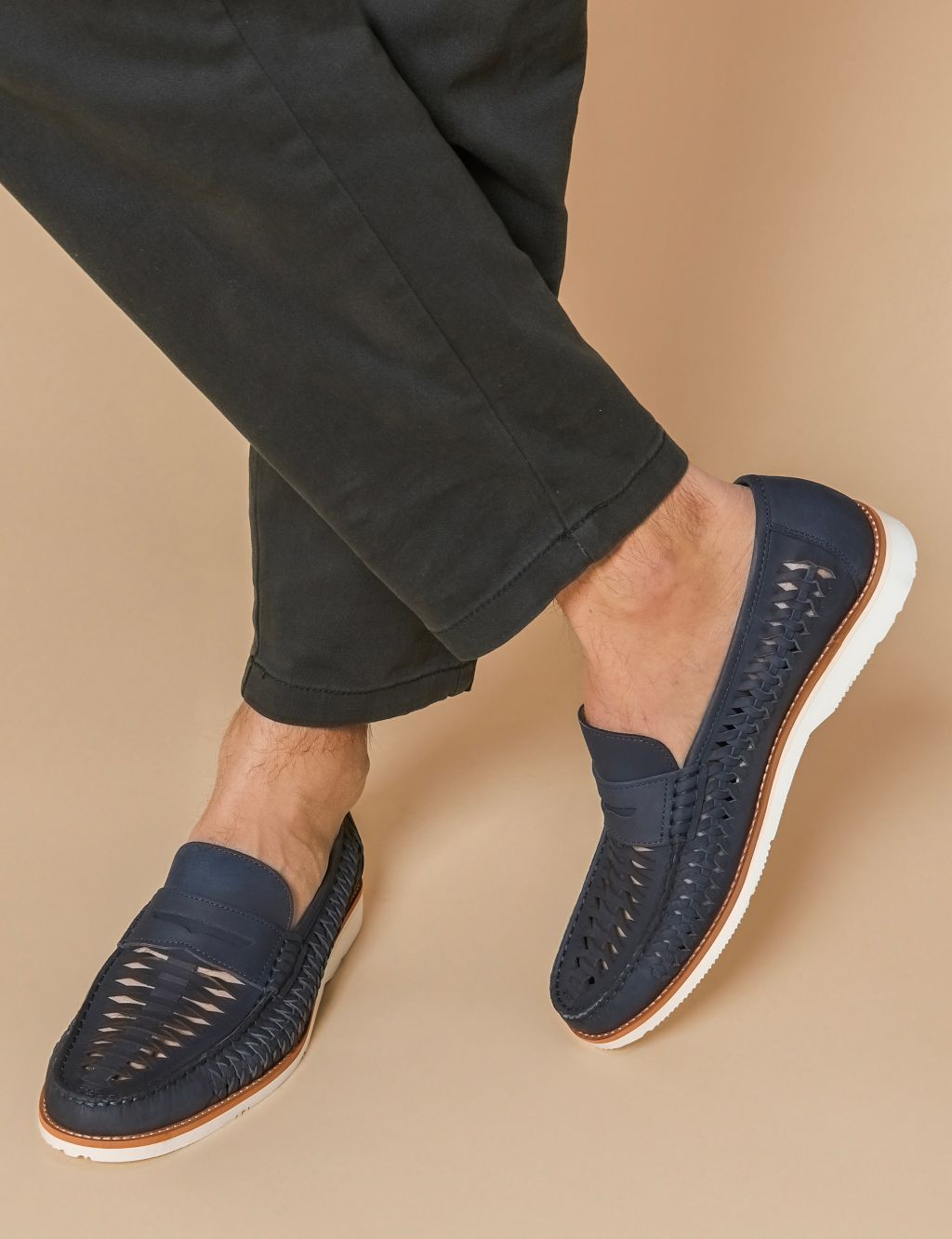 Leather Slip-On Loafers