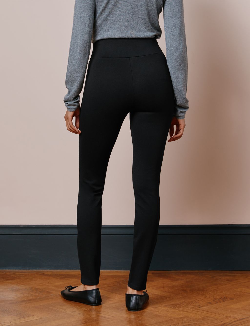 Jersey Elasticated Waist Slim Fit Trousers image 3