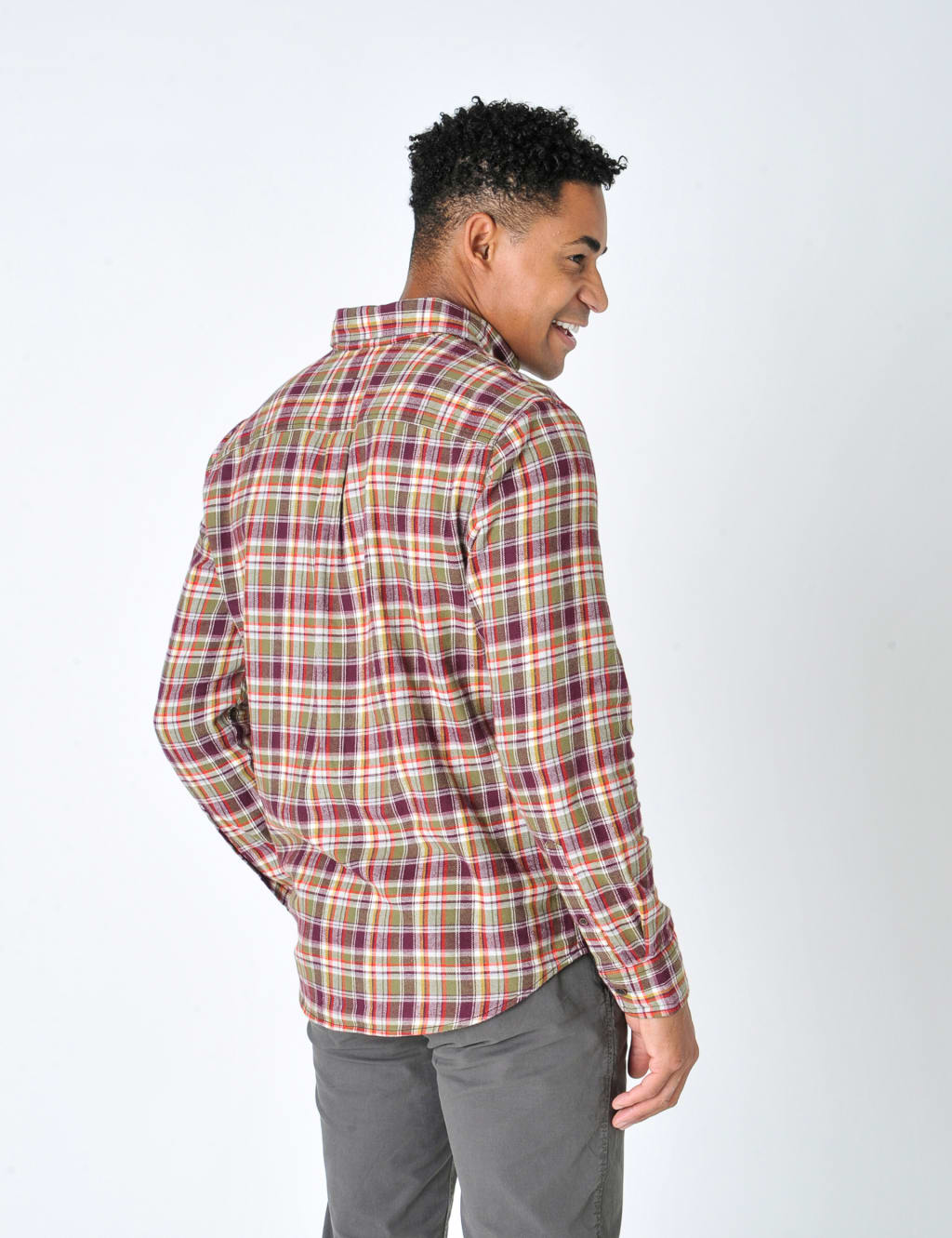 Brushed Cotton Check Shirt image 4