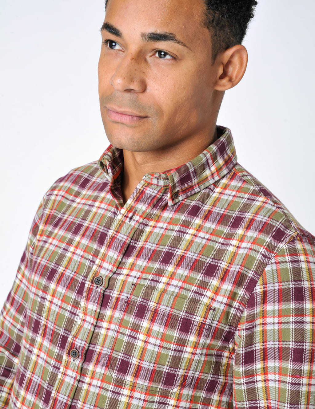 Brushed Cotton Check Shirt image 5
