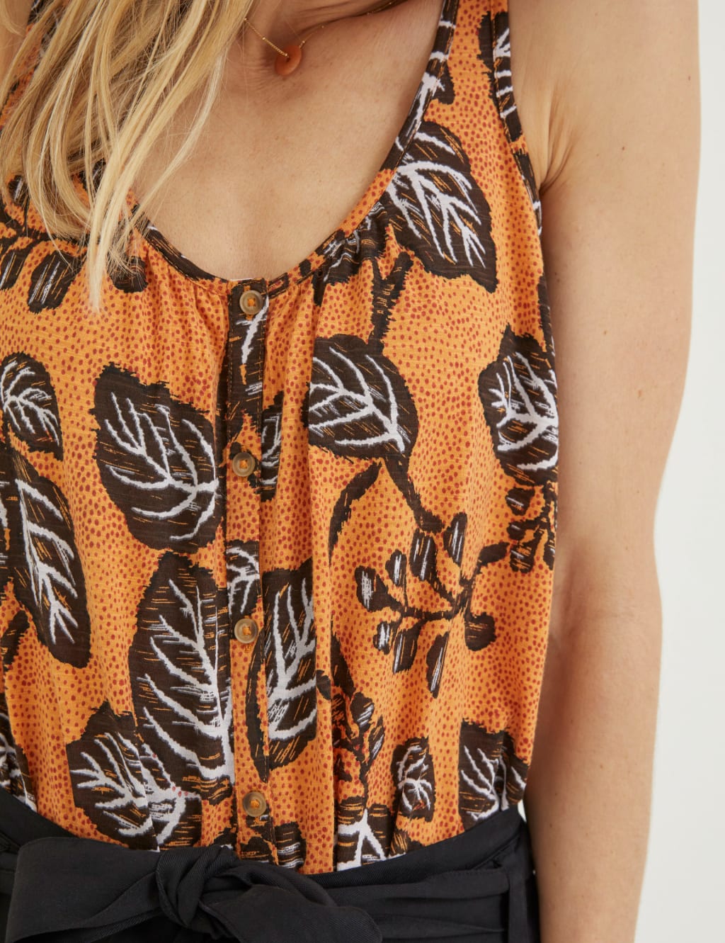 Cotton Modal Blend Floral Vest image 2