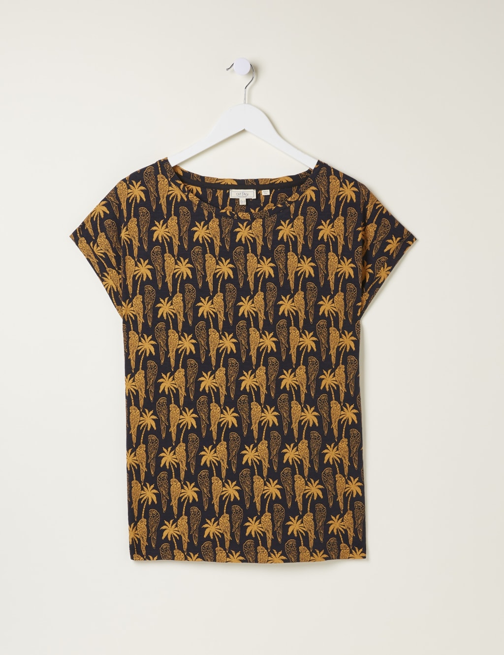 Cotton Modal Blend Bird Print T-Shirt image 1