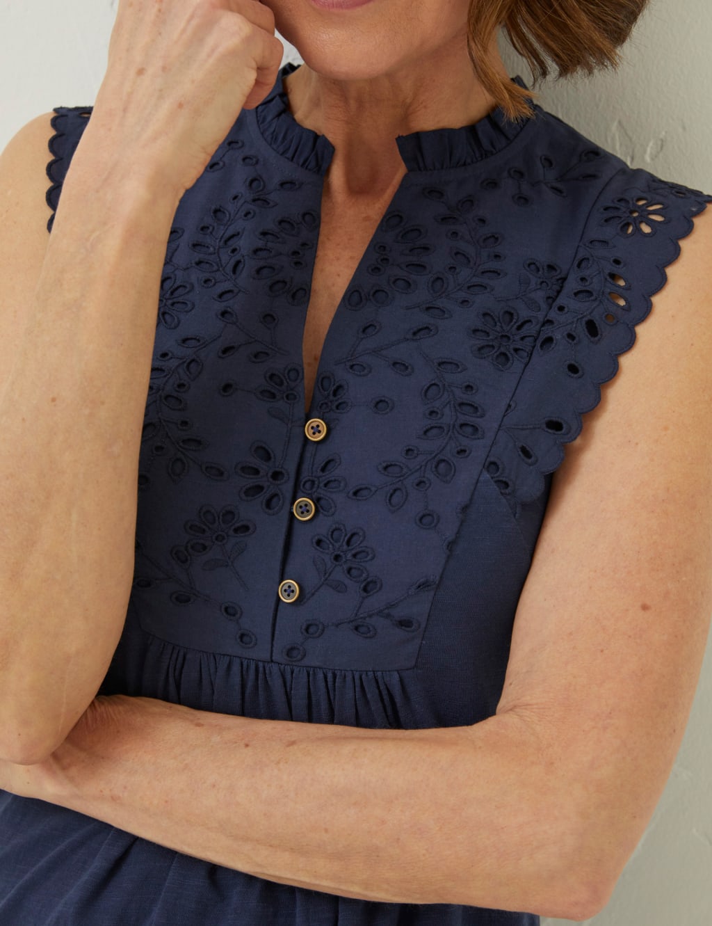 Pure Cotton Embroidered Tunic image 2