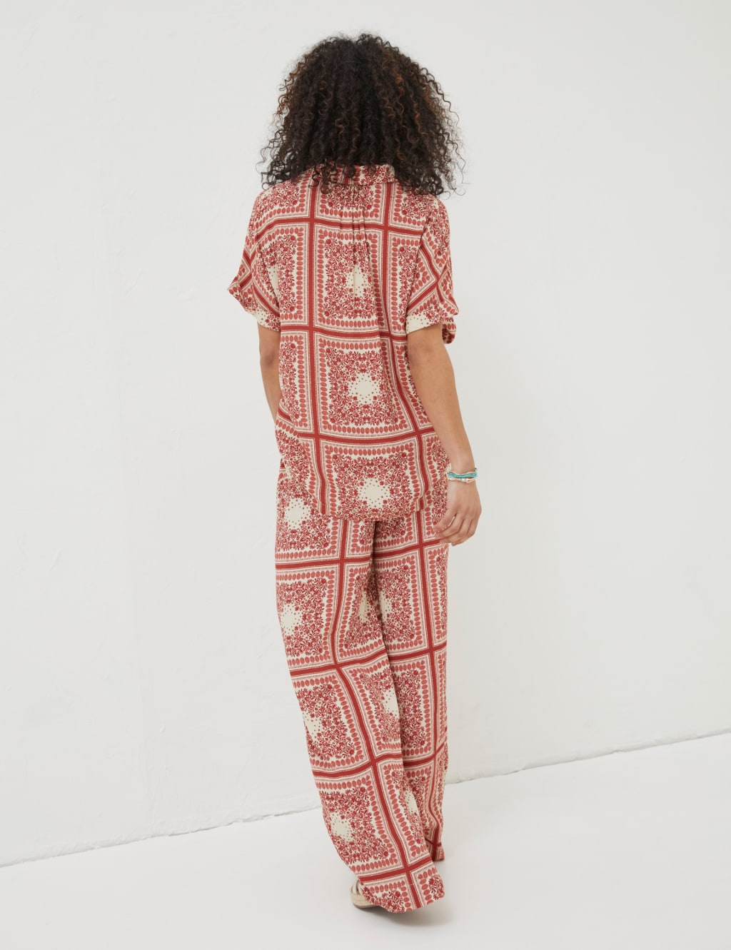 Printed Collared Short Sleeve Shirt image 3