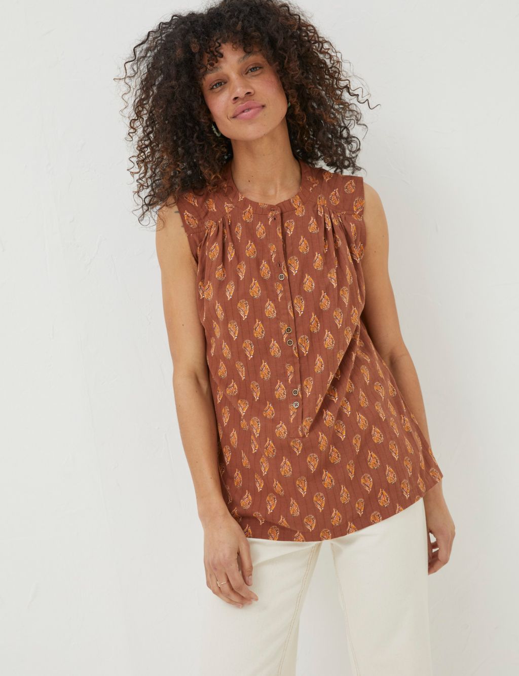 Pure Cotton Printed Cami Top image 1