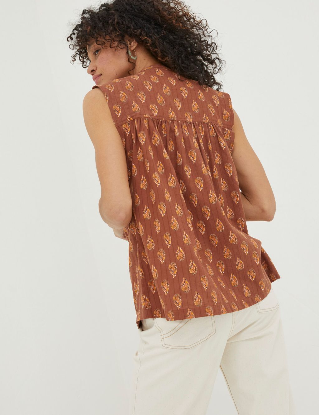 Pure Cotton Printed Cami Top image 2
