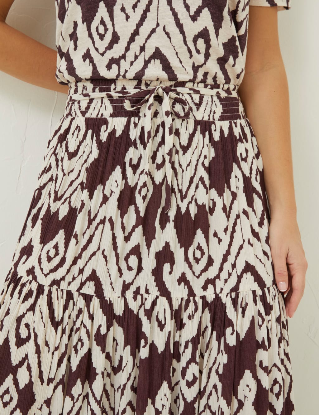 Printed Maxi Tiered Skirt image 2