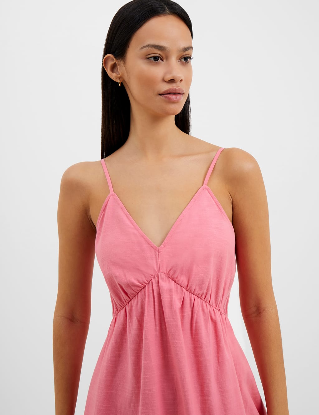 Tencel™ Rich V-Neck Midi Slip Dress image 3