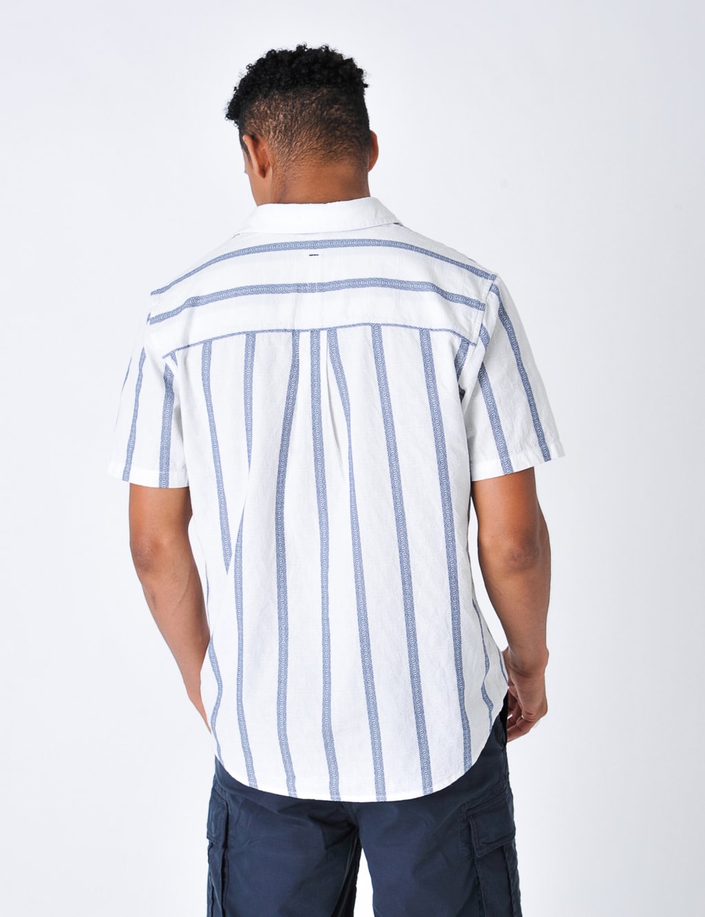 Pure Cotton Striped Textured Shirt image 2