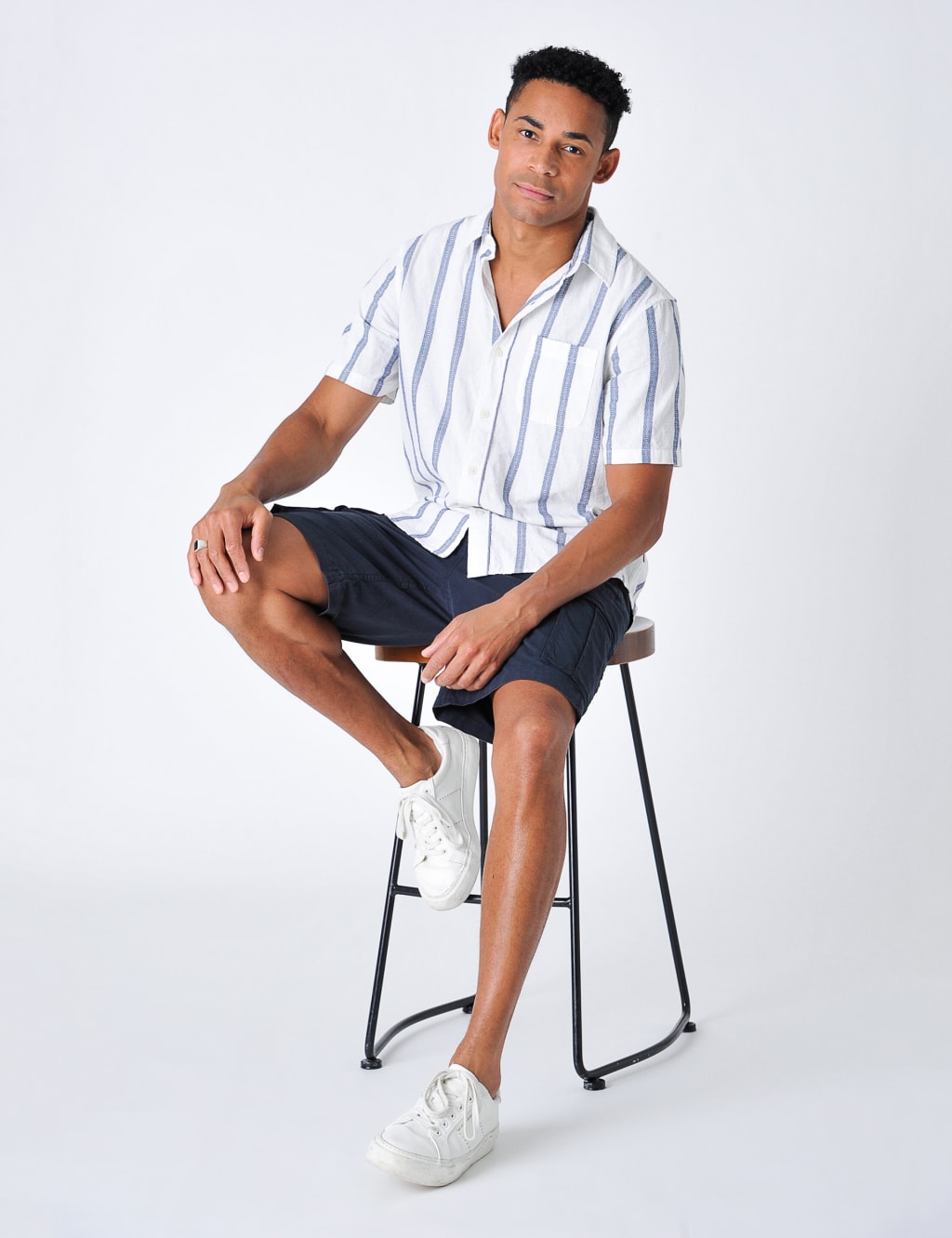 Pure Cotton Striped Textured Shirt image 4