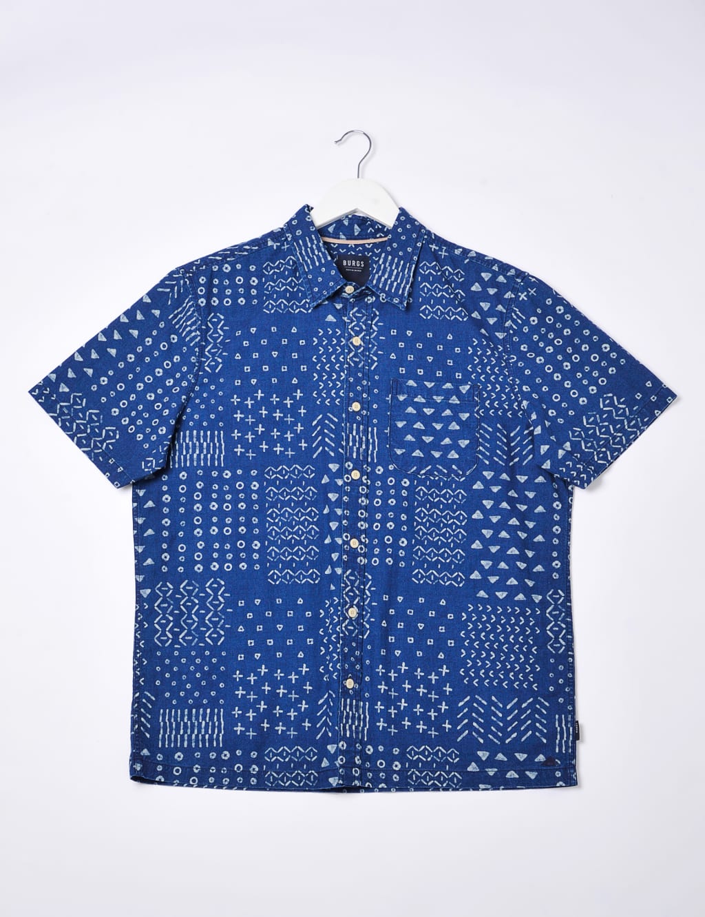 Pure Cotton Geometric Print Shirt image 2