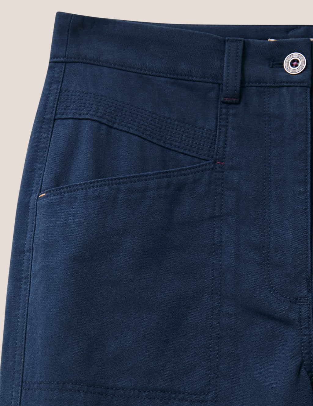 Cotton Blend Wide Leg Culottes image 6