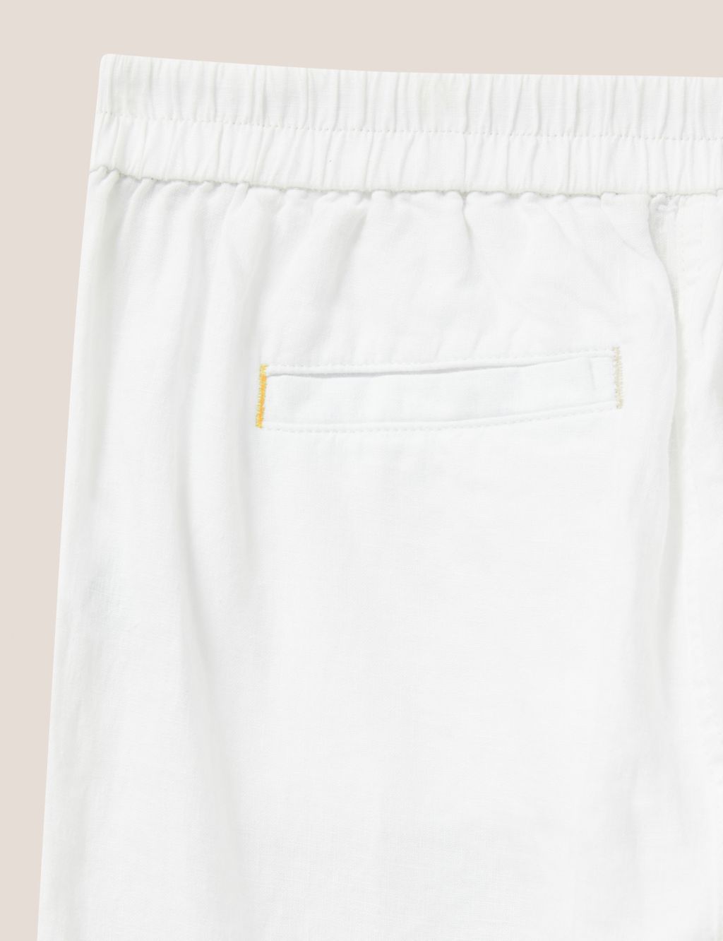 Pure Linen Tapered Trousers image 6