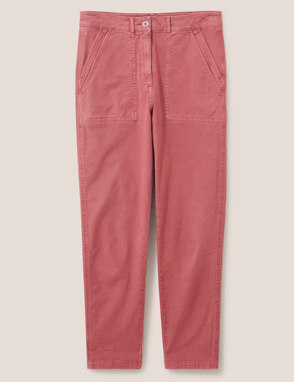 Cotton Rich Chinos with Linen image 2