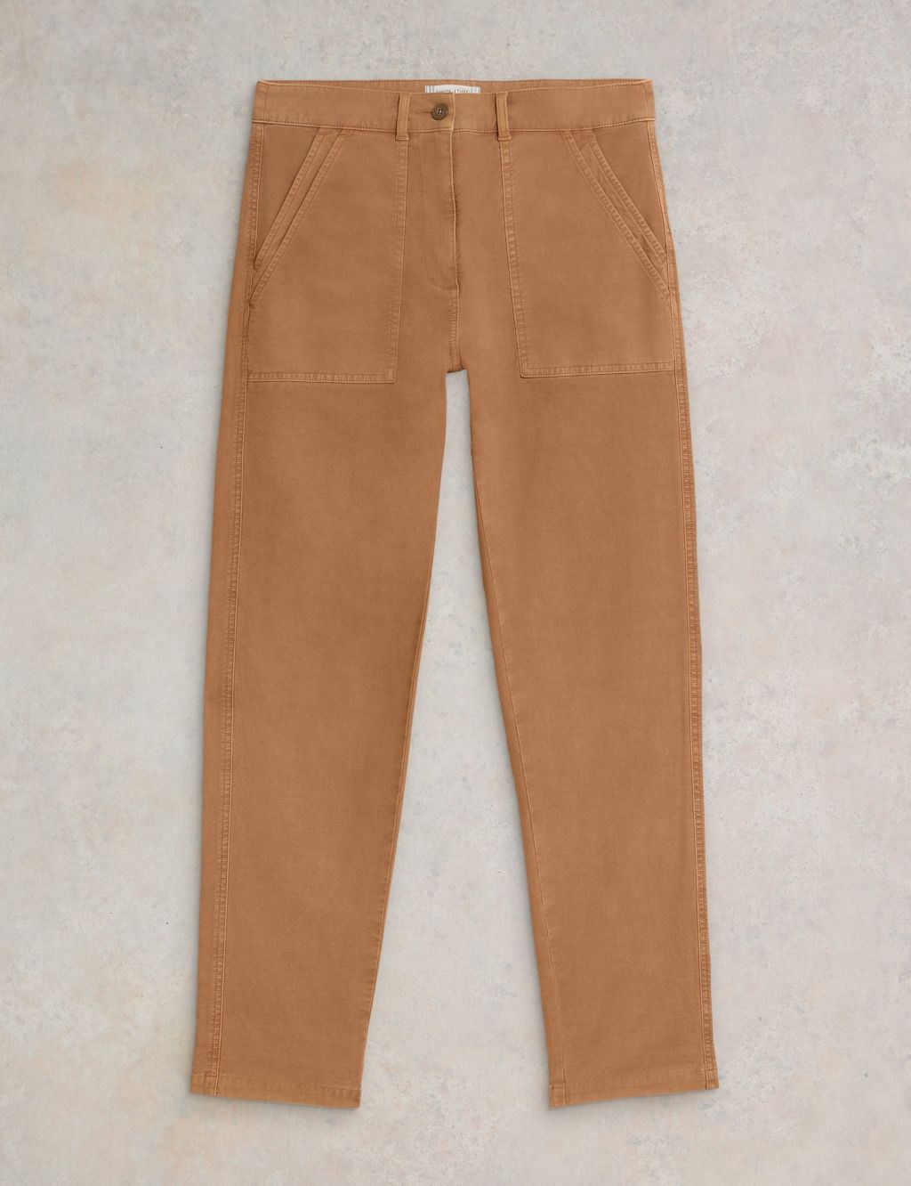 Cotton Rich Chinos with Linen image 2