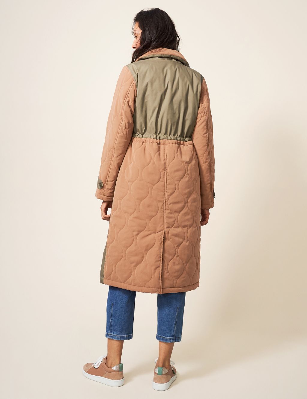 Quilted Waisted Trench Coat image 4