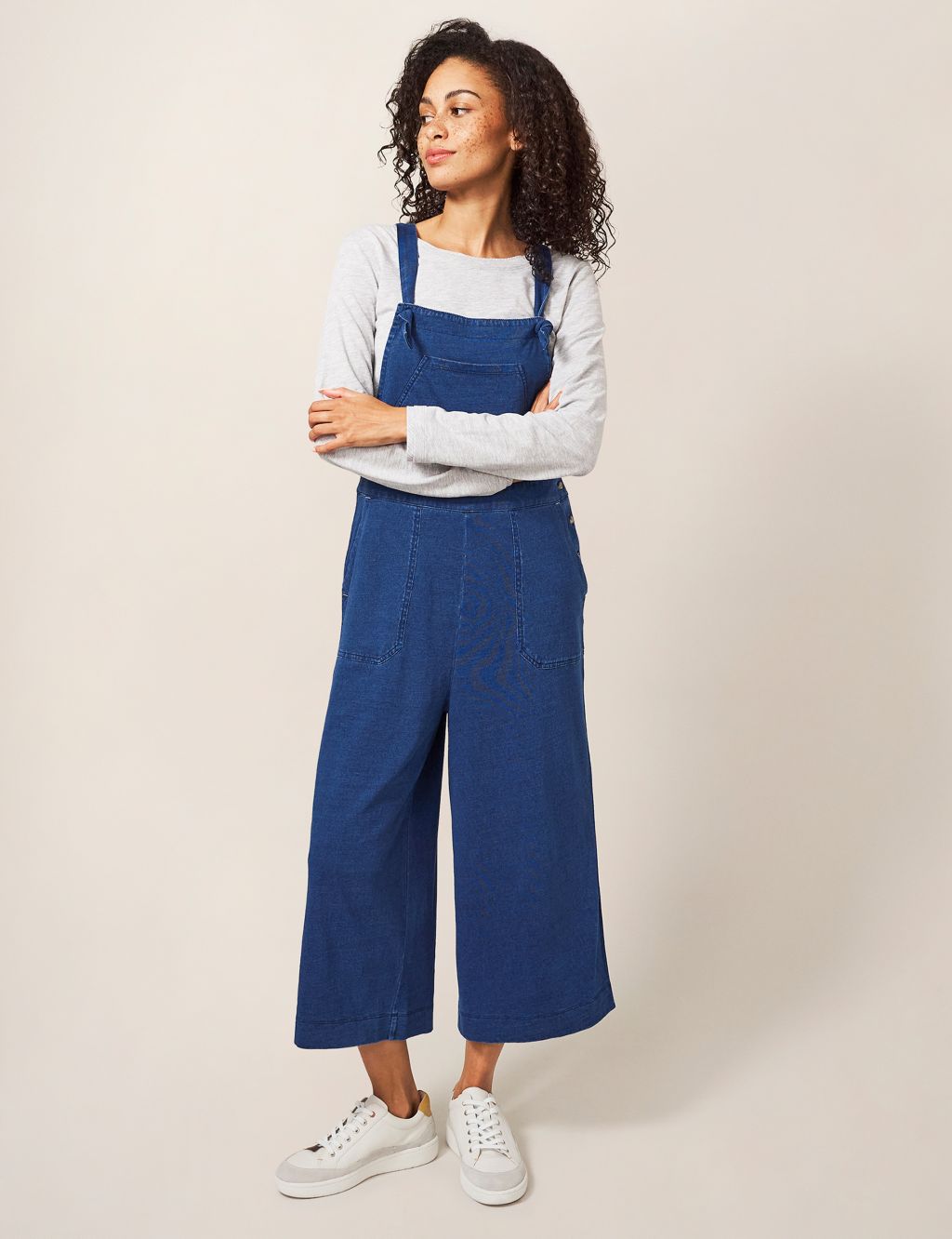 Jersey Cropped Dungarees image 2
