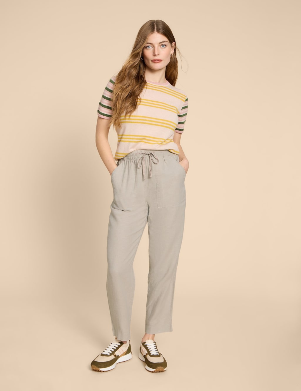 100% linen trousers - Women