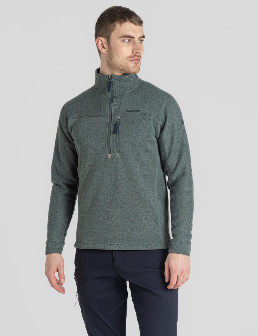 Fleece Funnel Neck Half Zip Jacket image 1