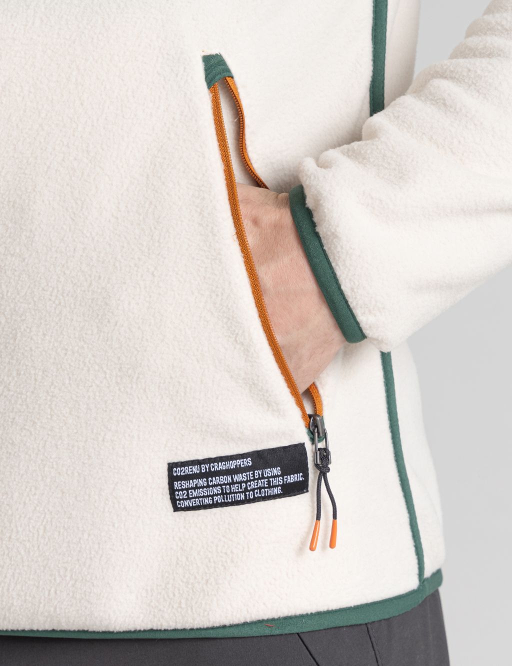 Fleece Half Zip Funnel Neck Jacket image 6