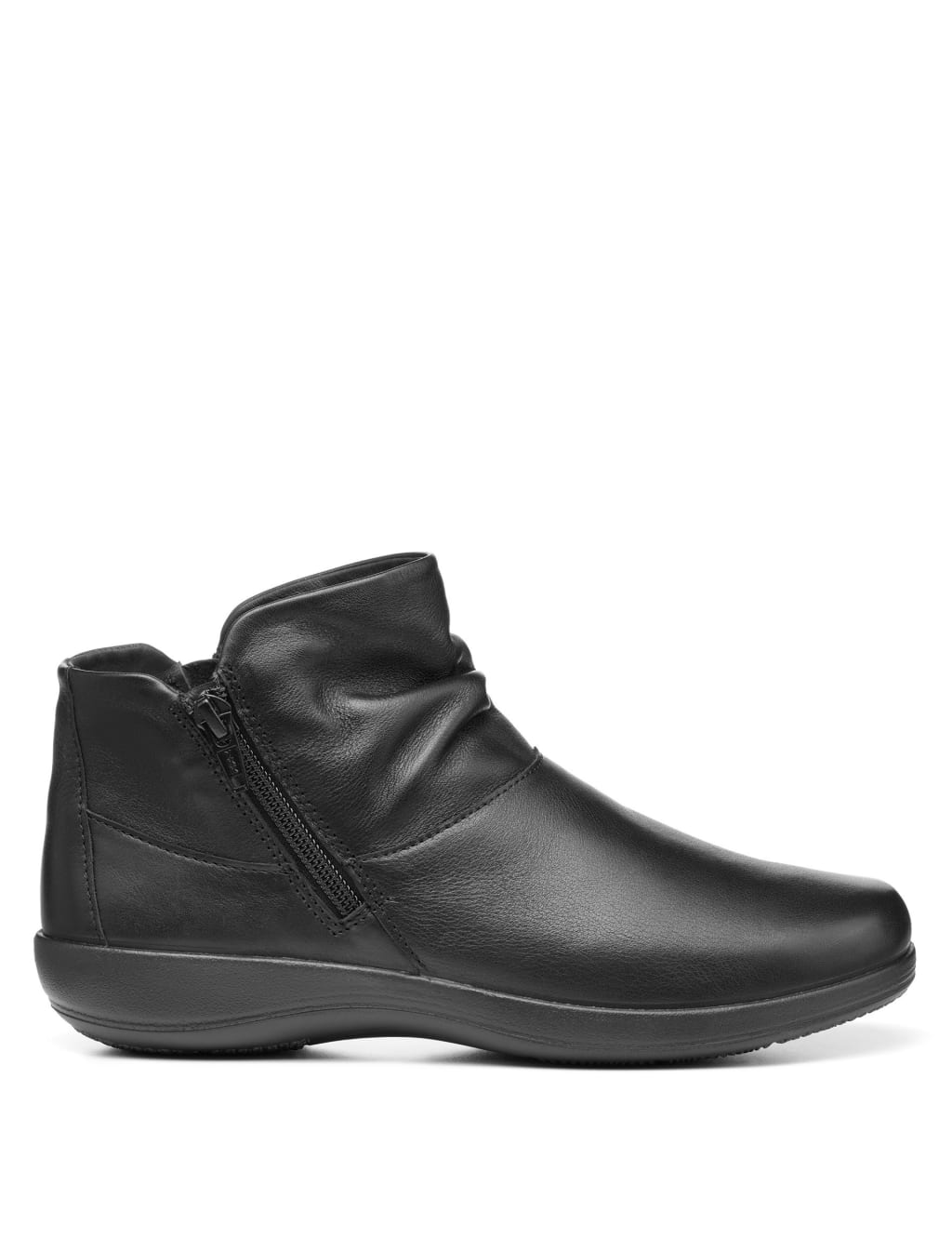 Leather Flat Ankle Boots image 1