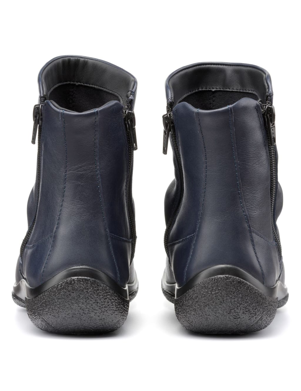 Whisper Leather Flat Ankle Boots image 2