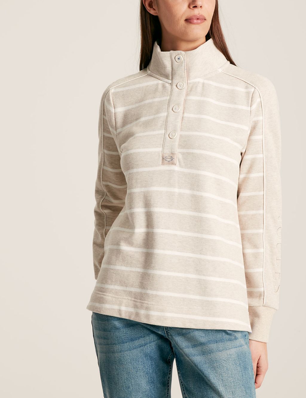 Pure Cotton Striped Sweatshirt