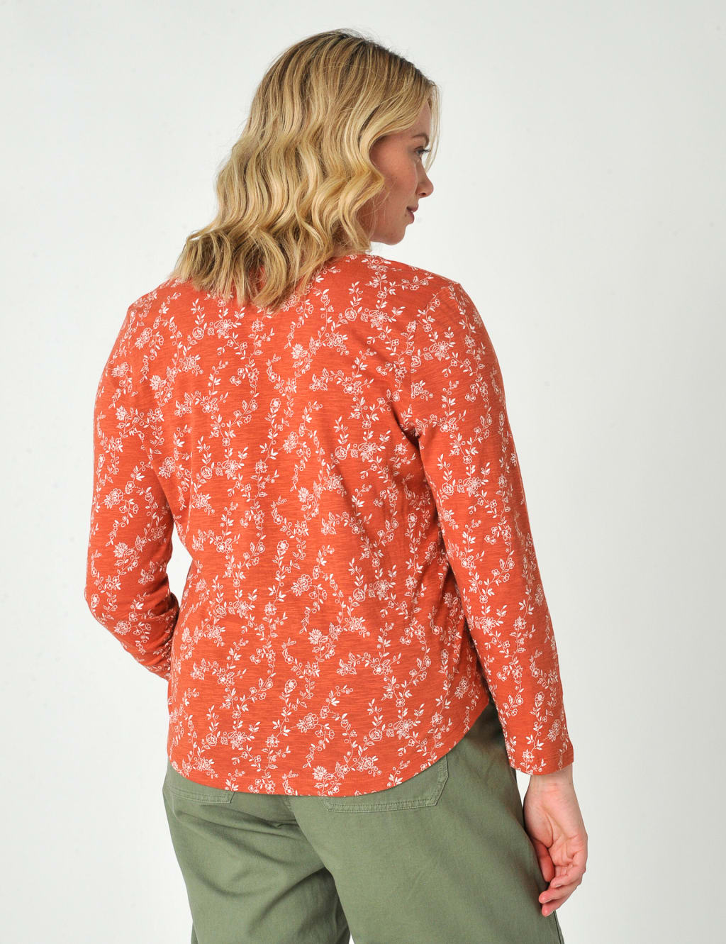 Cotton Modal Blend Floral Top image 3