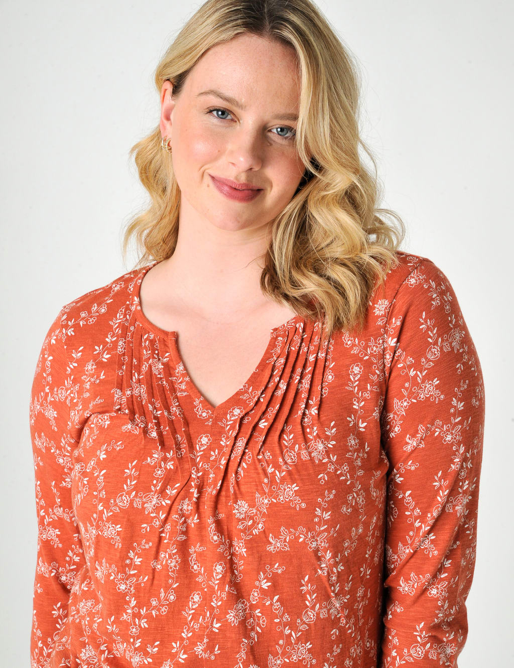 Cotton Modal Blend Floral Top image 4