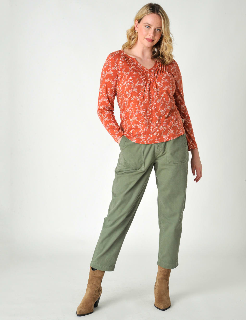 Cotton Modal Blend Floral Top image 5