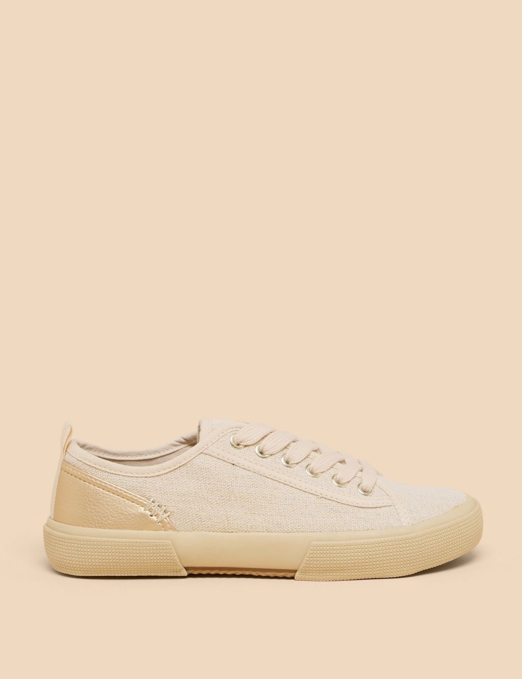 Canvas Lace Up Trainers