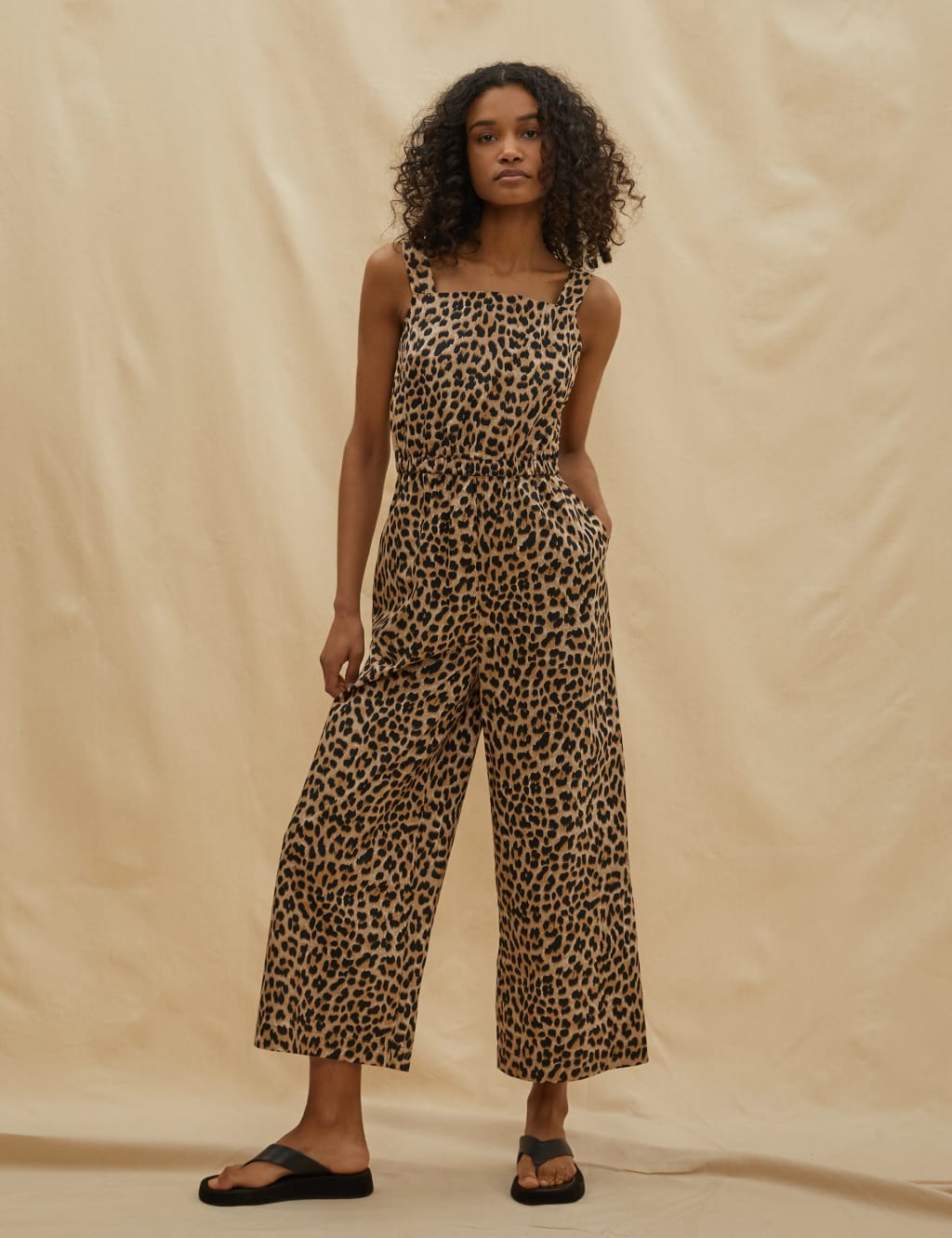 Organic Cotton Animal Print Jumpsuit image 1