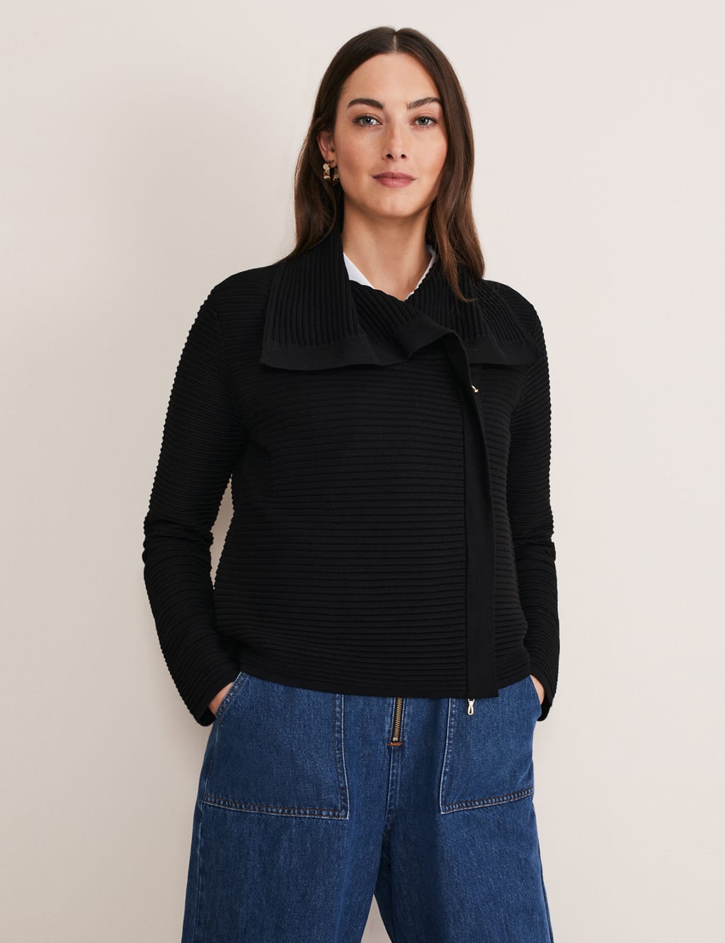 Collared Cropped Jacket image 1