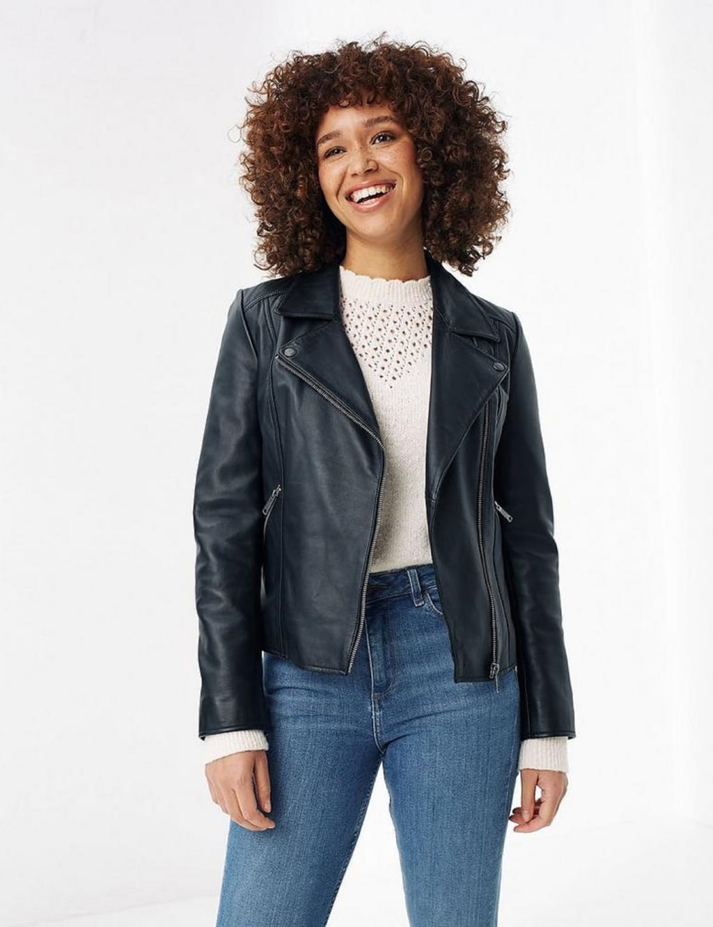 Spring leather jacket discount