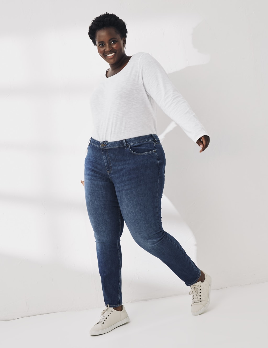 High Waisted Skinny Jeans image 6